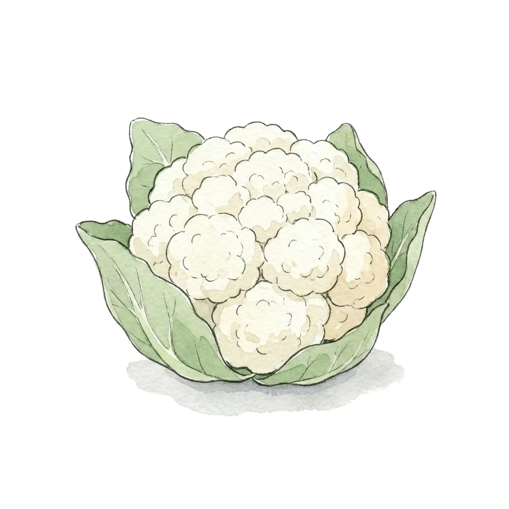 花菜水彩插画